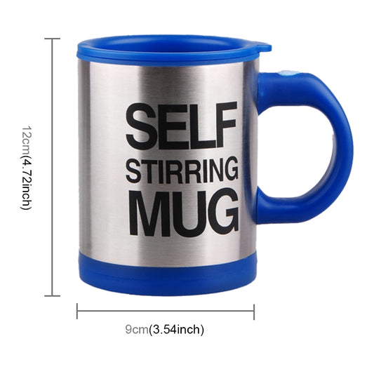 400ml Mugs Automatic Electric Self Stirring Mug Cup Coffee Milk Mixing Mug Smart Stainless Steel Juice Mix Cup Drinkware(Deep Blue) - Drinking Tools by buy2fix | Online Shopping UK | buy2fix