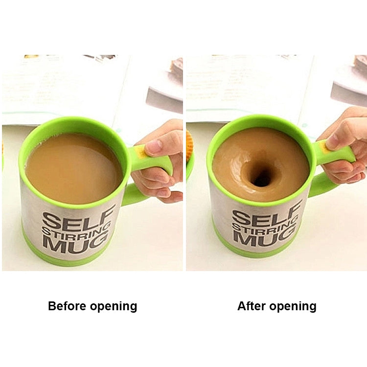 400ml Mugs Automatic Electric Self Stirring Mug Cup Coffee Milk Mixing Mug Smart Stainless Steel Juice Mix Cup Drinkware(Black) - Drinking Tools by buy2fix | Online Shopping UK | buy2fix