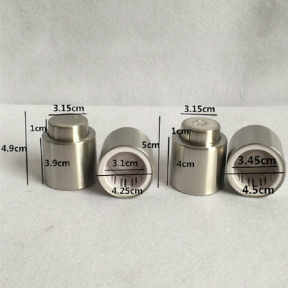Push Stainless Steel Red Wine Stopper Champagne Stopper, Style:Red Wine Stopper - Bottle Stopper by buy2fix | Online Shopping UK | buy2fix