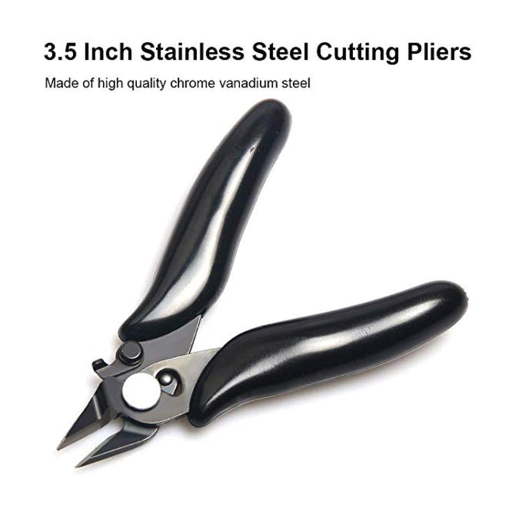 3.5 Inch Diagonal Pliers Mini Wire Cutter Small Soft Cutting Electronic Handle Pliers - Pliers by buy2fix | Online Shopping UK | buy2fix