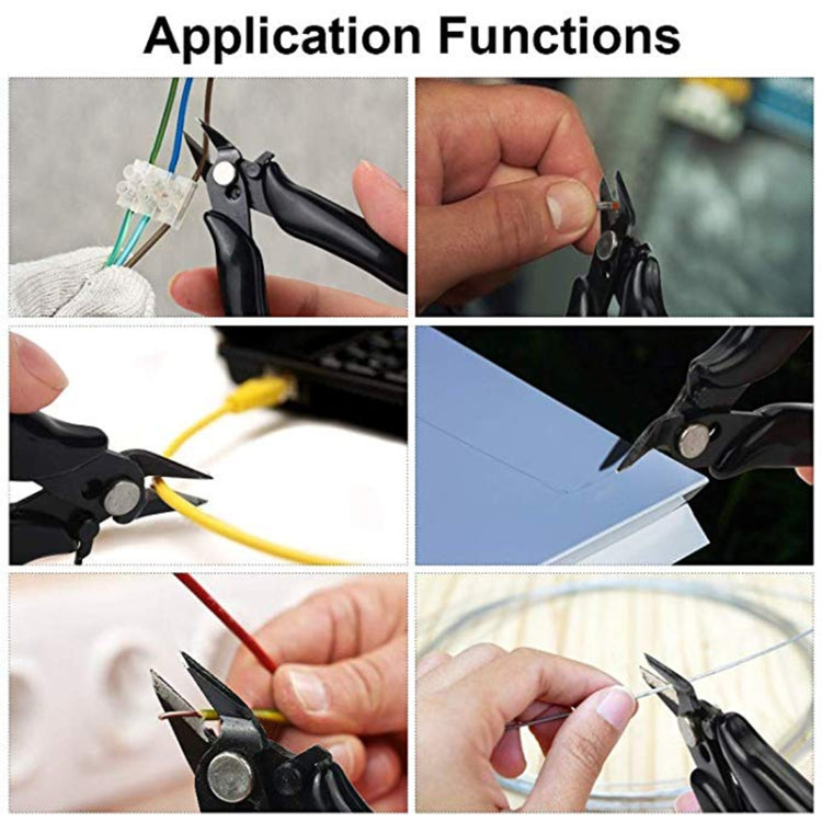 3.5 Inch Diagonal Pliers Mini Wire Cutter Small Soft Cutting Electronic Handle Pliers - Pliers by buy2fix | Online Shopping UK | buy2fix