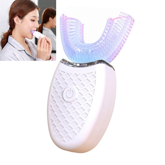 Lazy U-shaped Mouth Whitening Tooth Electric Toothbrush(White) - Toothbrushes by buy2fix | Online Shopping UK | buy2fix