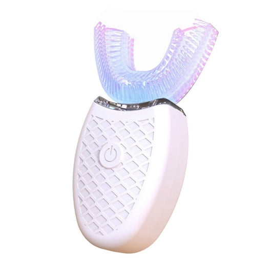 Lazy U-shaped Mouth Whitening Tooth Electric Toothbrush(White) - Toothbrushes by buy2fix | Online Shopping UK | buy2fix