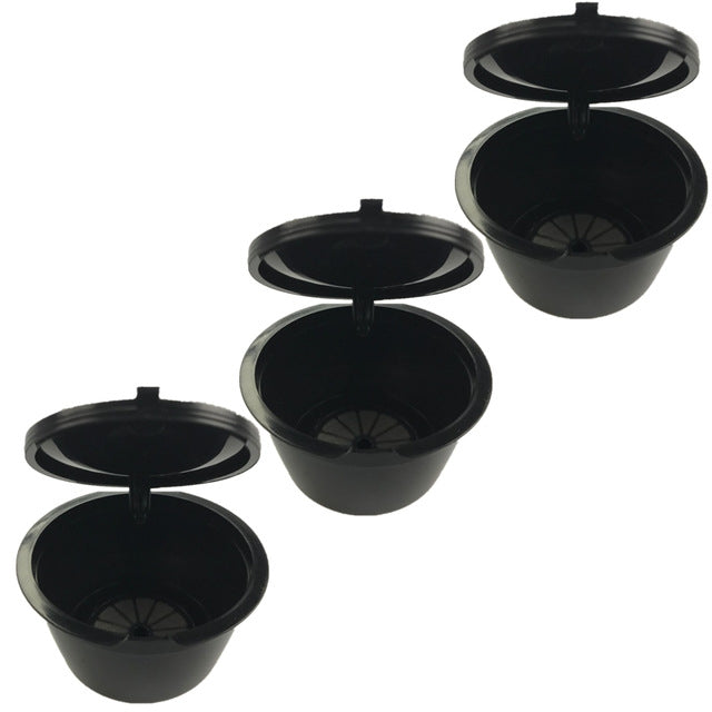 3 PCS Coffee Machine Universal Capsule Cup Over-treatment Cup Coffee Filter(Black) - Coffee Machine Parts by buy2fix | Online Shopping UK | buy2fix