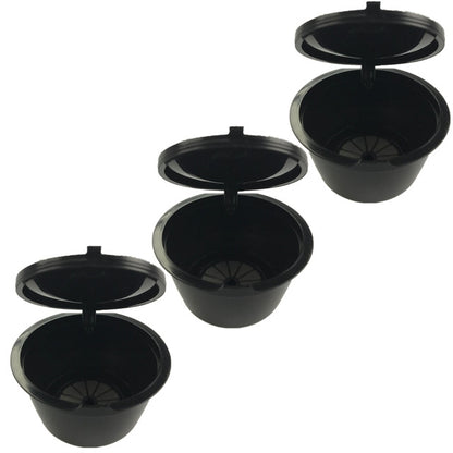 3 PCS Coffee Machine Universal Capsule Cup Over-treatment Cup Coffee Filter(Black) - Coffee Machine Parts by buy2fix | Online Shopping UK | buy2fix