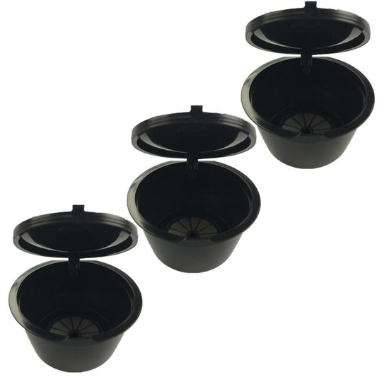 3 PCS Coffee Machine Universal Capsule Cup Over-treatment Cup Coffee Filter(Black) - Coffee Machine Parts by buy2fix | Online Shopping UK | buy2fix