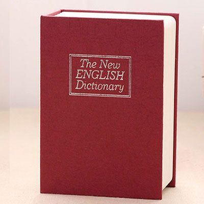 Mini Dictionary Safe Box Book Secret Security Lock Cash Money Coin Storage Jewellery key Locker(Red) - Safety Box by buy2fix | Online Shopping UK | buy2fix