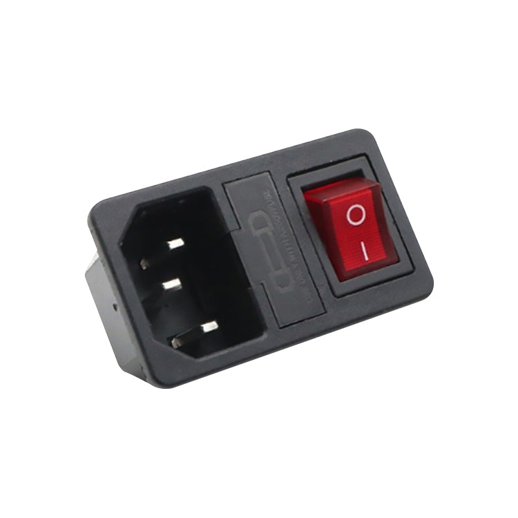 10 PCS AC-01 Three Pins Power Socket with Safety Switch Socket - Switch by buy2fix | Online Shopping UK | buy2fix
