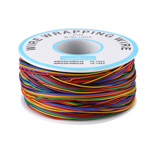 8 Colors 30AWG Wire Tinned Copper Solid PVC Insulation Wrapping Wire by buy2fix