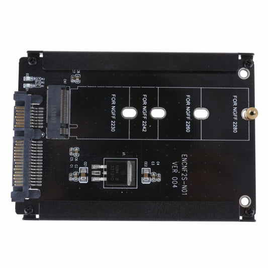 Metal Case CYB + M Socket 2 M.2 NGFF (SATA) SSD to 2.5 SATA Adapter for 2230/2242/2260/2280mm M2 NGFF SSD Solid State Hard Drive - Add-on Cards by buy2fix | Online Shopping UK | buy2fix