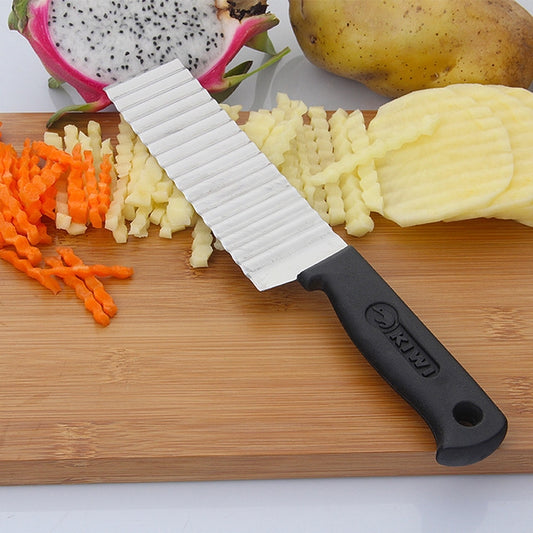 2 PCS Stainless Steel Wave Knife Professional Potato Cutting Machine - Cutter & Peeler by buy2fix | Online Shopping UK | buy2fix