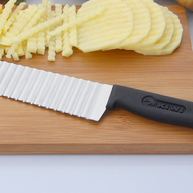 2 PCS Stainless Steel Wave Knife Professional Potato Cutting Machine - Cutter & Peeler by buy2fix | Online Shopping UK | buy2fix