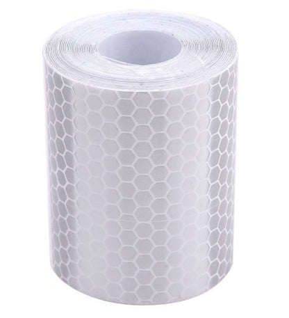 Car Motorcycles Reflective Material Tape Sticker  Safety Warning Tape Reflective Film(White) - Reflective Material by buy2fix | Online Shopping UK | buy2fix