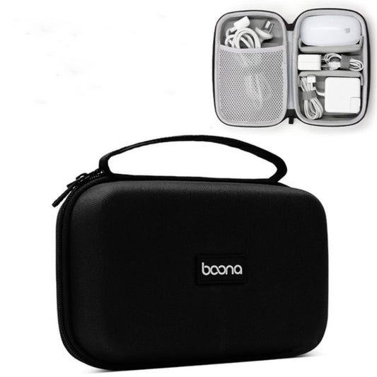 Power Adapter Headset Data Cable Portable Storage Bag For Macbook Air/Pro Notebook(Black) -  by buy2fix | Online Shopping UK | buy2fix