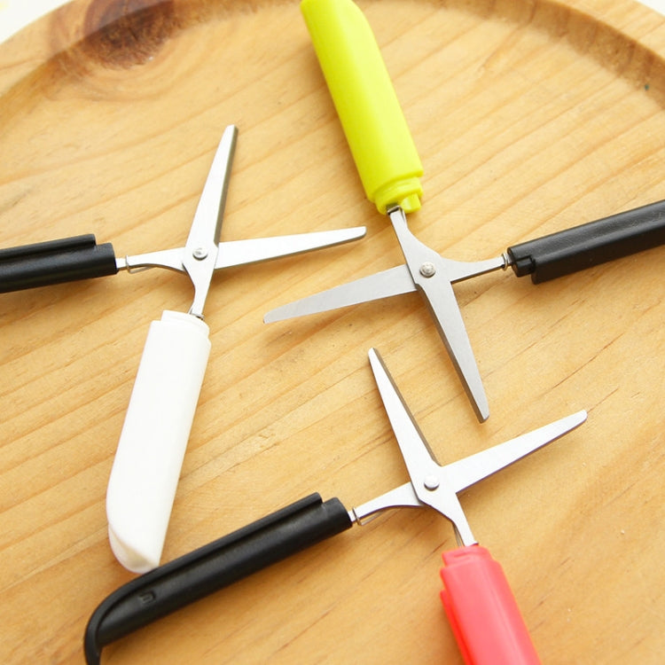 Portable Shears Paper Cutting Folding Safety Mini Stationery Scissors(Blue) - Gadgets by buy2fix | Online Shopping UK | buy2fix