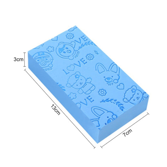 Baby Shower Spa Bath Square Sponge Body Cleaning Scrub(Blue) - Bath Brushes & Sponges by buy2fix | Online Shopping UK | buy2fix