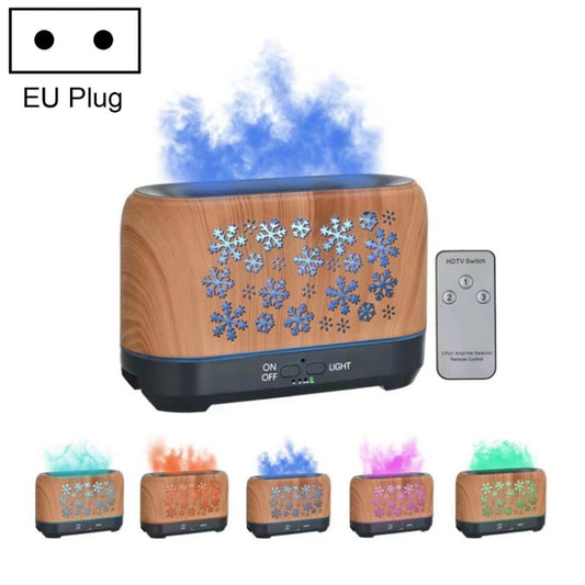 Home Colorful Simulation Flame Incense Smoked Lamp Humidifier, Model:Remote Control(EU Plug) - Air Purifiers & Accessories by buy2fix | Online Shopping UK | buy2fix