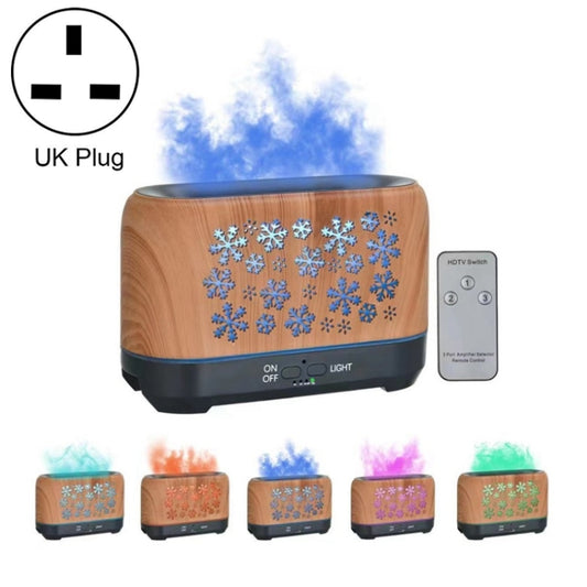Home Colorful Simulation Flame Incense Smoked Lamp Humidifier, Model:Remote Control(UK Plug) - Air Purifiers & Accessories by buy2fix | Online Shopping UK | buy2fix