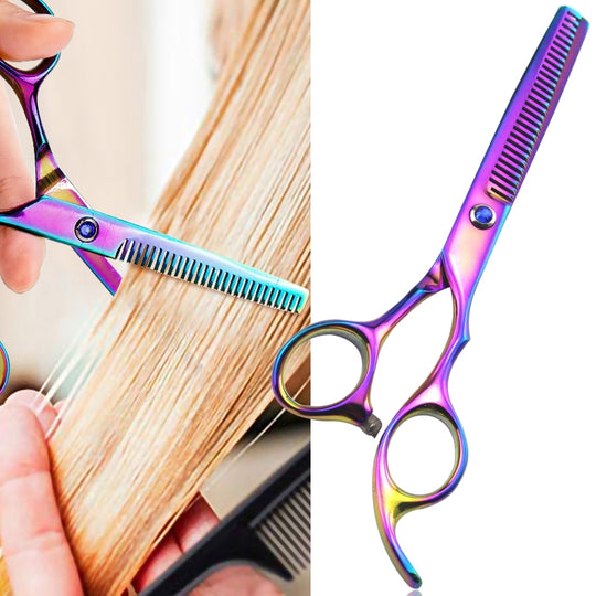 Professional Hair Cutting Scissor Hairdressing Kit Thinning Scissors Barber(Coloful Thinning（SXLC-603T))
