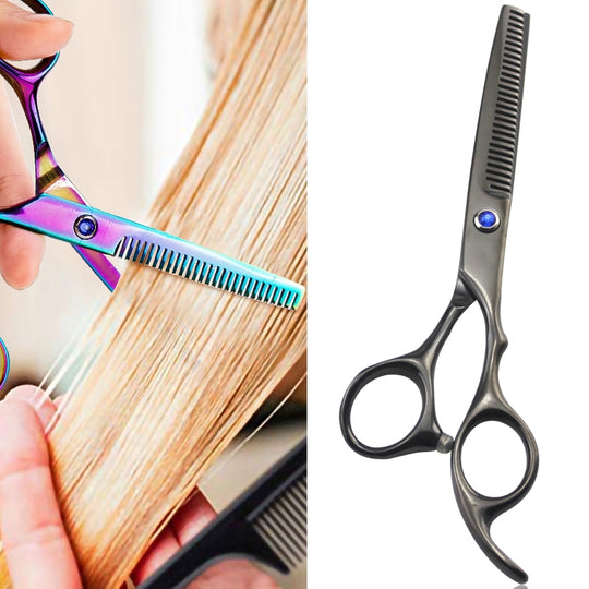 Professional Hair Cutting Scissor Hairdressing Kit Thinning Scissors Barber(Black Thinning（SXLC-602T))