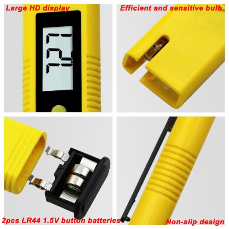 Portable High-precision PH Test Pen PH Acidity Meter PH Water Quality Detection Instrument(Yellow) - PH & Moisture Meter by buy2fix | Online Shopping UK | buy2fix