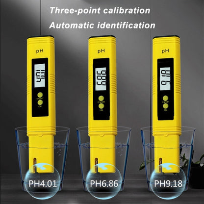 Portable High-precision PH Test Pen PH Acidity Meter PH Water Quality Detection Instrument(Yellow) - PH & Moisture Meter by buy2fix | Online Shopping UK | buy2fix