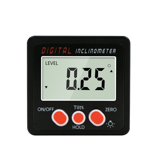 IP54 Precision Electronic Digital Display Inclinometer 4 x 90 Degree Protractor Angle Box - Other Tester Tool by buy2fix | Online Shopping UK | buy2fix