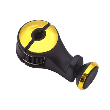 2 PCS Car Multifunctional Rear Headrest Mobile Phone Hook(Three Generation Magnetic Gold) by buy2fix