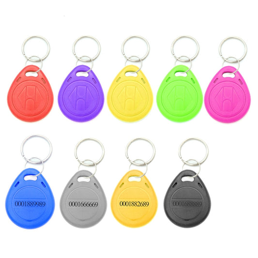 10 PCS 125KHz TK/EM4100 Proximity ID Card Chip Keychain Key Ring(Pink) - RFID Keyfob by buy2fix | Online Shopping UK | buy2fix