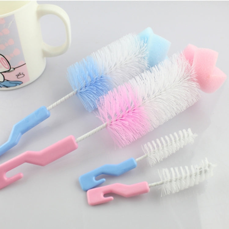 2 Sets Baby Nipple Milk Bottle Cup 360 Degree Sponge Cleaner Pacifier Brush, Random Color Delivery - Cups & Silicone Nipple by buy2fix | Online Shopping UK | buy2fix