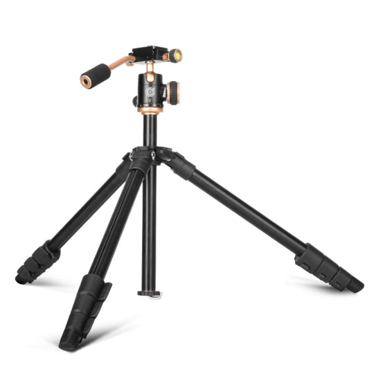 Q160s 4-Section Folding Legs Live Broadcast Aluminum Alloy Tripod Mount with Damping Tripod Ball-Head - Tripods by buy2fix | Online Shopping UK | buy2fix