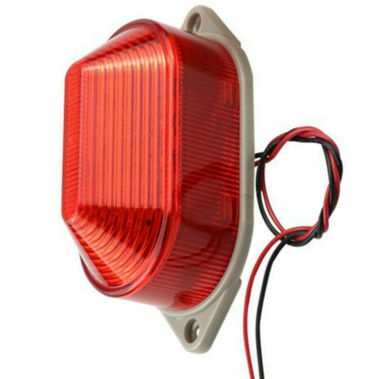 DC12V Led Mini Strobe Signal Warning Light Silent Warning Light(Red) by buy2fix