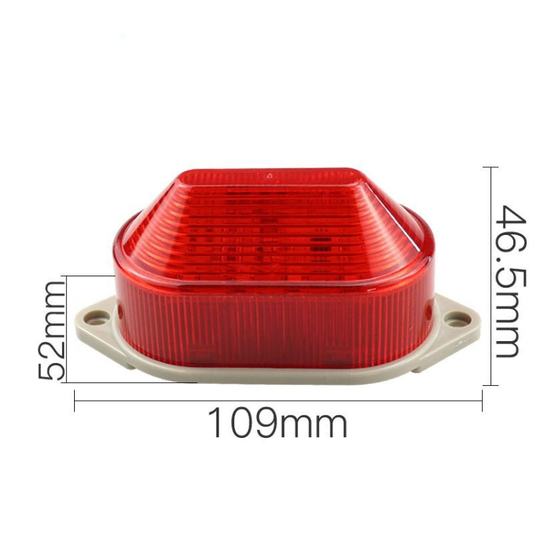 DC12V Led Mini Strobe Signal Warning Light Silent Warning Light(Red) by buy2fix