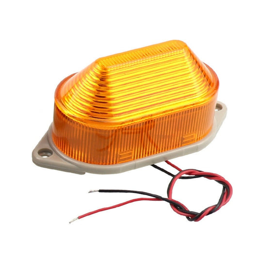 DC12V Led Mini Signal stroboscopique voyant d'avertissement silencieux (Orange)