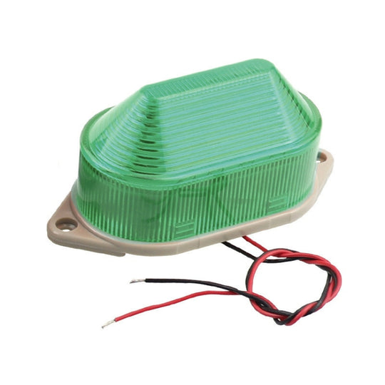 DC12V Led Mini Signal stroboscopique voyant d'avertissement silencieux (vert)