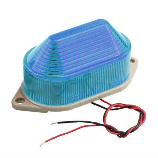 DC24V Led Mini Signal stroboscopique voyant d'avertissement silencieux (bleu)