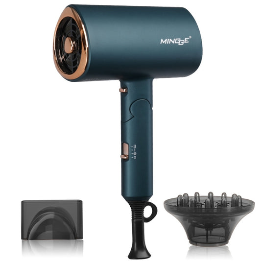 Mingge T1 T Style 1800W High-power Cold Hot Air Wind Fast Drying Folding Hair Dryer, Plug Type:EU Plug( Green) - Hair Dryers & Accessories by buy2fix | Online Shopping UK | buy2fix