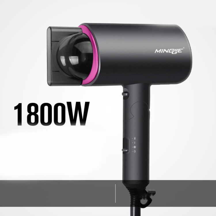 Mingge T1 T Style 1800W High-power Cold Hot Air Wind Fast Drying Folding Hair Dryer, Plug Type:US Plug( Green) - Hair Dryers & Accessories by buy2fix | Online Shopping UK | buy2fix
