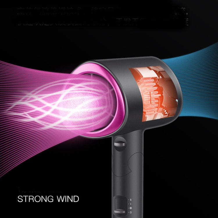 Mingge T1 T Style 1800W High-power Cold Hot Air Wind Fast Drying Folding Hair Dryer, Plug Type:UK Plug(White) - Home & Garden by buy2fix | Online Shopping UK | buy2fix