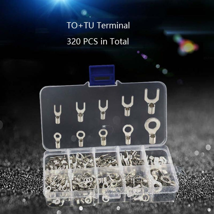 320 PCS / Box Car Ot/Ut Terminal Bare Fork Wiring - Booster Cable & Clip by buy2fix | Online Shopping UK | buy2fix
