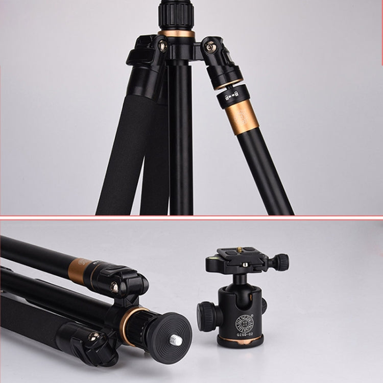 Q222 Portable 4-Section Folding Legs Aluminum Alloy Tripod Mount Monopod Holder with Ball Heads - Tripods by buy2fix | Online Shopping UK | buy2fix