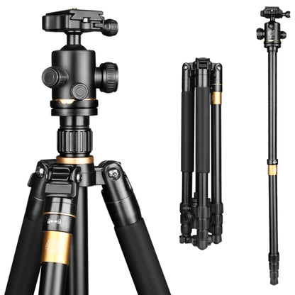 Q222 Portable 4-Section Folding Legs Aluminum Alloy Tripod Mount Monopod Holder with Ball Heads - Tripods by buy2fix | Online Shopping UK | buy2fix