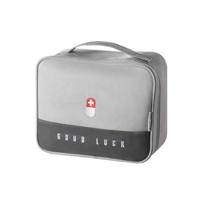 Thickened Large-Capacity Multifunctional Medicine Box Family Portable Storage Bag(Gray) - Pill Boxes by buy2fix | Online Shopping UK | buy2fix