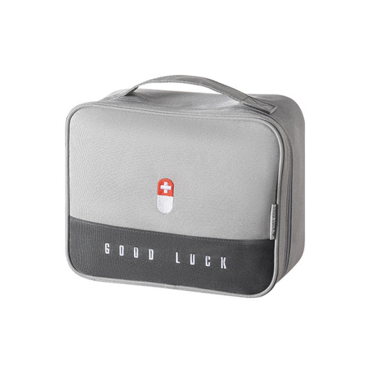 Thickened Large-Capacity Multifunctional Medicine Box Family Portable Storage Bag(Gray) - Pill Boxes by buy2fix | Online Shopping UK | buy2fix