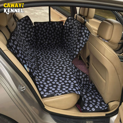 Waterproof Rear Back Pet Dog Car Seat Cover Mats Hammock Protector With Safety Belt, Size:130x150x38cm(Black) by buy2fix