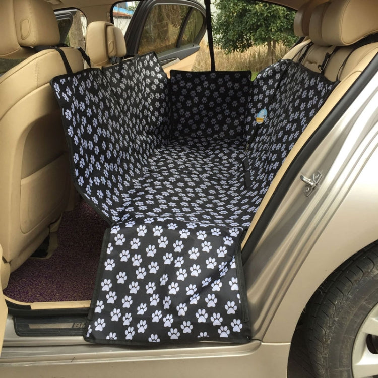 Waterproof Rear Back Pet Dog Car Seat Cover Mats Hammock Protector With Safety Belt, Size:130x150x38cm(Black) by buy2fix