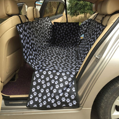 Waterproof Rear Back Pet Dog Car Seat Cover Mats Hammock Protector With Safety Belt, Size:130x150x38cm(Black) by buy2fix