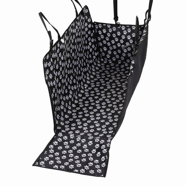 Waterproof Rear Back Pet Dog Car Seat Cover Mats Hammock Protector With Safety Belt, Size:130x150x38cm(Black) by buy2fix