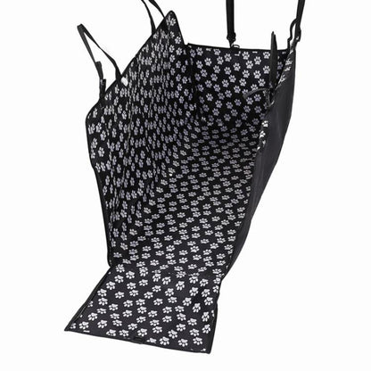 Waterproof Rear Back Pet Dog Car Seat Cover Mats Hammock Protector With Safety Belt, Size:130x150x38cm(Black) by buy2fix