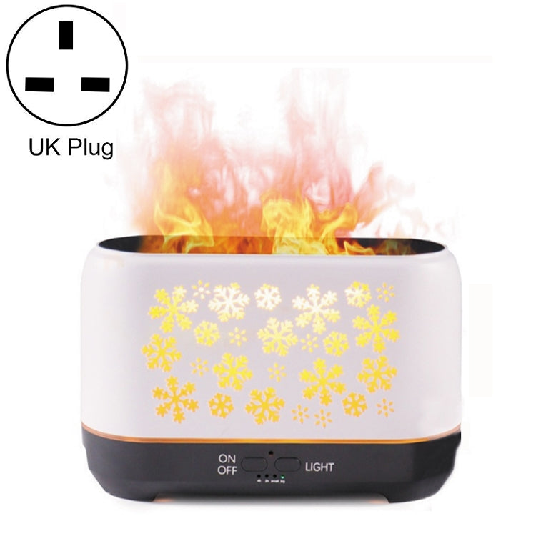 Desktop 3D Simulation Flame Incense Smoked Machine Humidifier, Colour:White(UK Plug) - Air Purifiers & Accessories by buy2fix | Online Shopping UK | buy2fix